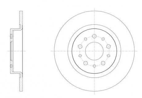 Диск гальмівний задн. FIAT 500 13- REMSA 61558.00