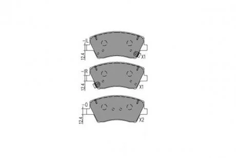 PARTS HYUNDAI Гальмівні колодки IONIQ (AE) Electric 16-, KIA NIRO I (DE) 1.6 GDI Plug-in Hybrid 16-22 KAVO KBP-4034
