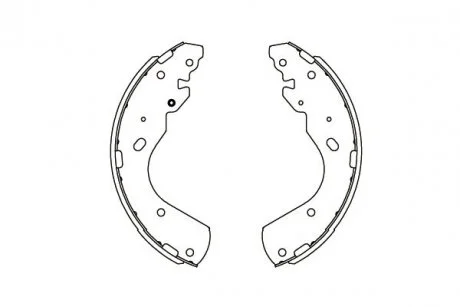 PARTS FORD Гальмівні колодки барабанні RANGER 2.5 TD 02-06, MAZDA B-SERIE 2.5 D 02-06 KAVO KBS-5404
