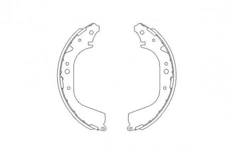 PARTS гальм.колодки бараб.задні Nissan Patrol 2.8TD 88- KAVO KBS-7409
