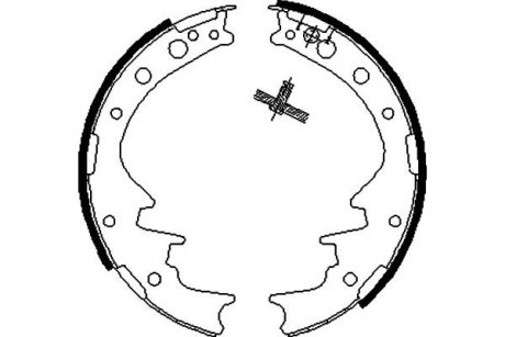 PARTS TOYOTA Гальмівні колодки барабанні HIACE IV 95- KAVO KBS-9926