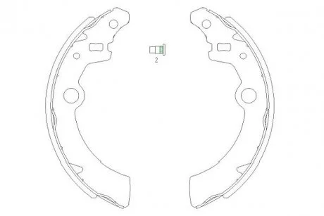 PARTS щоки гальм. SUZUKI Ignis, Wagon R+ KAVO KBS-8907