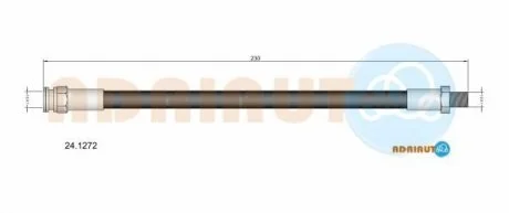 MITSUBISH шланг гальм. задн. LANCER -13 ADRIAUTO 24.1272