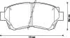 TOYOTA гальмівні колодки передн.Camry 91-,Lexus GS,LS Jurid 572392J (фото 1)
