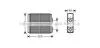 Теплообмінник, система опалення салону AVA COOLING OL6403 (фото 1)