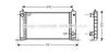 AVA FIAT Радіатор системи охолодження STILO 1.4 16V 2004-01-01 - 2006-11-01 AVA COOLING FTA2243 (фото 1)