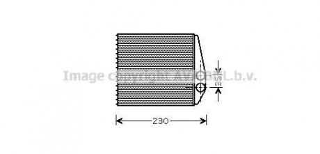 Радіатор обігрівача салону Opel Vectra C (02-) AVA AVA COOLING OLA6355