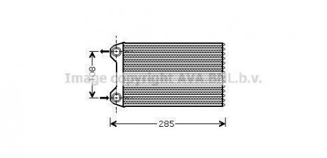 AVA AUDI Радіатор опалення A4 B6 1.6 00-, 1.2 02-, 1.9 00-, 2.0 00-, SEAT AVA COOLING AIA6254