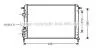 AVA RENAULT Радіатор охолодження MEGANE 1,9 D 98- (585x377x23) AVA COOLING RTA2266 (фото 1)