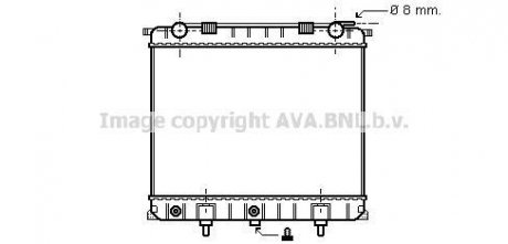 AVA LAND ROVER Радіатор охолодження Range Rover II 2.5D 94- AVA COOLING AU2132