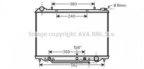 AVA OPEL Радіатор охолодження двиг. FRONTERA B 2.2 DTI 02- AVA COOLING OL2405