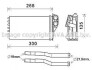 AVA CITROEN Радіатор опалення C1 1.0 05-, PEUGEOT, TOYOTA AVA COOLING PEA6397 (фото 1)