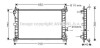 AVA FORD Радіатор охолодження FOCUS 1,8 TD 98- AVA COOLING FD2265 (фото 1)