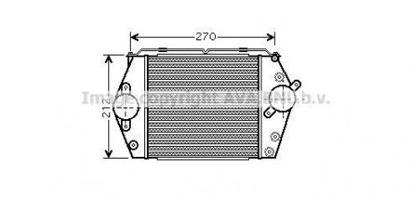 AVA MAZDA Інтеркулер 6 2.0 TD 02-07 AVA COOLING MZ4188