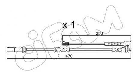 Датчик ABS пер. BMW 1/2 X1 14- CIFAM SU.338