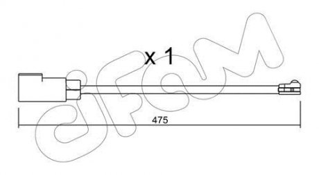 FORD датчик зносу передн. гальм. колодок Transit Custom12- CIFAM SU.329