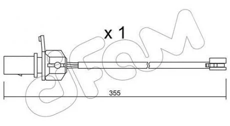 PORSCHE датчик гальм. колодок передн. MACAN 14- CIFAM SU.332