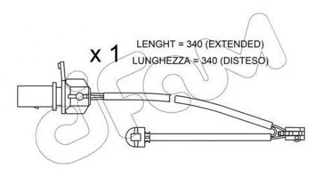 AUDI датчик гальм. колод. (передній) Q5 09- CIFAM SU.295