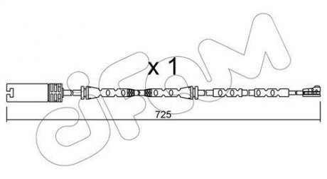 BMW датчик зносу гальм. колод. E90 CIFAM SU.302