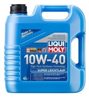 LM 4л SUPER LEICHTLAUF MOTOROIL 10W-40 масло мотор.півс. LIQUI MOLY 9504