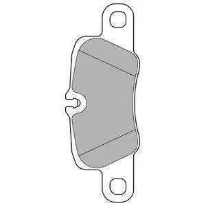 PORSHE колодки гальм. передн. 911 12-, Panamera 09- Delphi LP2237