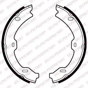 Колодки ручного гальма DB 221 Delphi LS2040