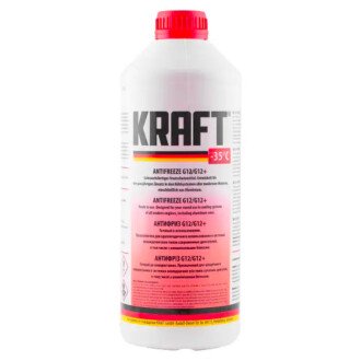 1,5л Антифриз G12 Red G12/G12+ -35 (червоний) KRAFT KF109