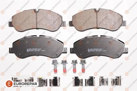 Колодки гальмівні дискові, комплект Eurorepar 1675989980