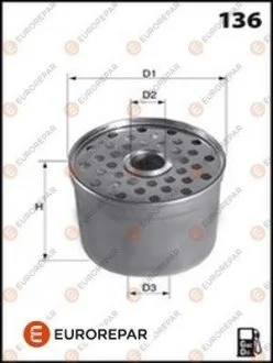 ФіЛЬТР ПАЛИВНИЙ ДИЗЕЛЬ Eurorepar E148101
