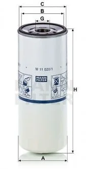 Фільтр масляний MANN W110201