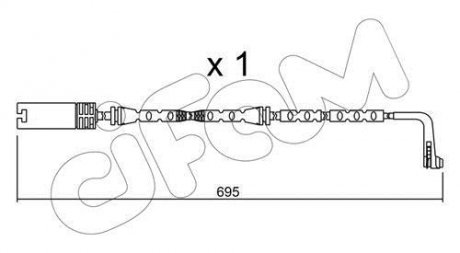 BMW датчик гальм. колодок E81/87/90/91/92 CIFAM SU.305