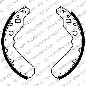 DAIHATSU щоки гальмівні CUORE L80 850 85-87 Delphi LS2015