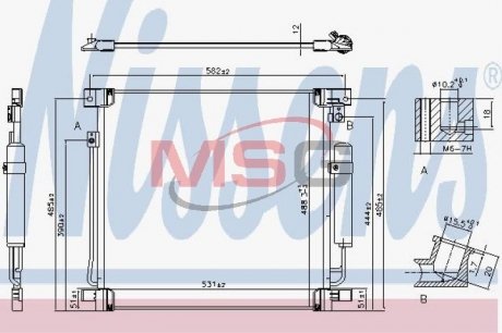 Радіатор кондиціонера First Fit NISSENS 941078