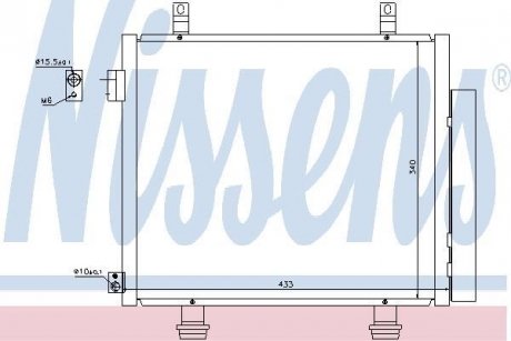 Радіатор кондиціонера First Fit NISSENS 940193