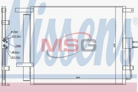 Радіатор кондиціонера NISSENS 940218