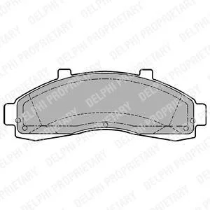 Гальмівні колодки, дискові Delphi LP1625