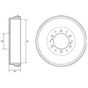 Гальмівний барабан Delphi BF537