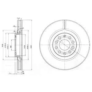Гальмівний диск Delphi BG3714