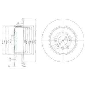 Гальмівний диск Delphi BG3183