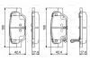 Комплект гальмівних колодок 0 986 495 393 BOSCH 0986495393 (фото 1)