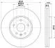HELLA PRO HIGH CARBON OPEL Гальмівний диск передн. INSIGNIA A, CHEVROLET CAMARO, SAAB Hella pagid 8DD 355 129-091 (фото 1)