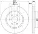 HELLA PRO NISSAN диск гальмівний передн. Navara, Pathfinder (17") Hella pagid 8DD 355 119-001 (фото 1)