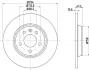 HELLA PRO VW диск гальмівний задн. T4, Sharan 00- SEAT FORD (294*13,5) Hella pagid 8DD 355 106-661 (фото 1)