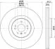 HELLA PRO HIGH CARBON DB диск гальмівний передн. GL X164 06- Hella pagid 8DD 355 128-941 (фото 1)