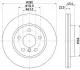 HELLA PRO MINI Диск гальмівний передній BMW 2/F45 Hella pagid 8DD 355 123-481 (фото 1)