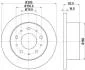 HELLA PRO CITROEN гальмівний диск задн. Jumper Hella pagid 8DD 355 108-981 (фото 1)