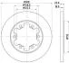 HELLA PRO FORD диск гальм. задн. TRANSIT 15- Hella pagid 8DD 355 122-831 (фото 1)