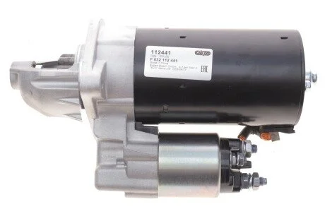 Стартер (12В, 2,3кВт, новий) IVECO DAILY III, DAILY IV, DAILY V, DAILY VI, MASSIF RVI MASCOTT RENAULT MASCOTT MITSUBISHI CANTER (FB7, FB8, FE7, FE8) VII MULTICAR M26 2.3D-3.0D 01.99- HC- CARGO F 032 112 441