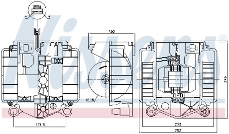 Крильчатка вентилятора MB S-SERIES W222 (2013) S350 3.0 BLUETEC NISSENS 87461