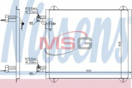 Радіатор кондиціонера First Fit NISSENS 94584